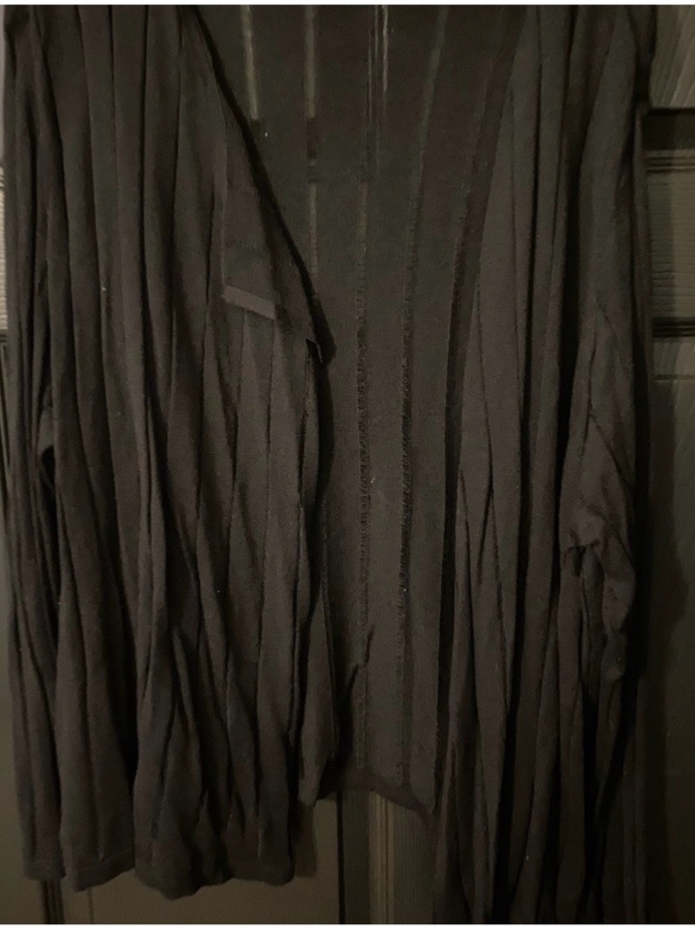 Lightweight Black Draped Cardigan